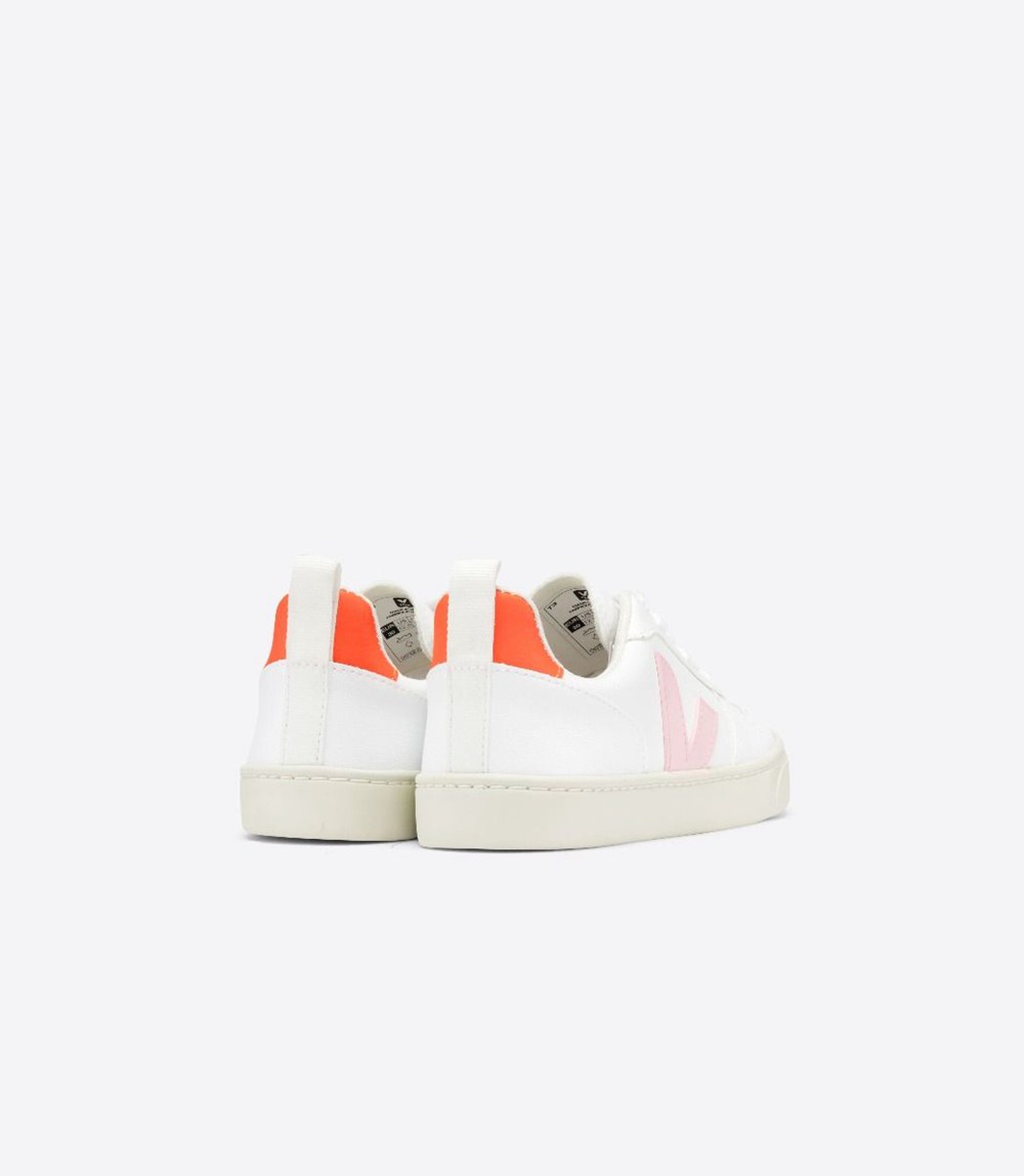 Veja Sneakers Copii - V-10 Lace Cwl - Albi/Portocalii - 9475386-AO